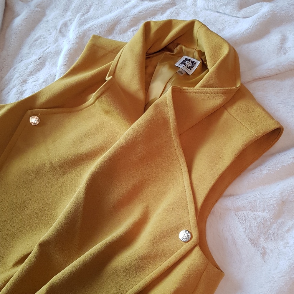 Anne Klein Sleeveless Coat